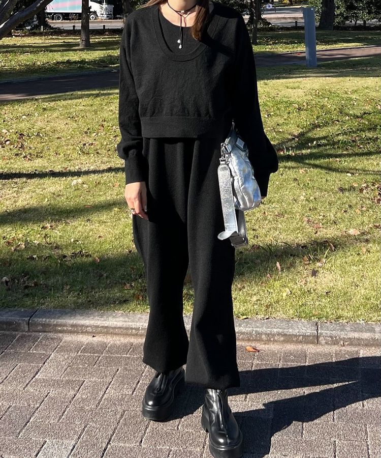 Green Parks「ニットサロペット」|オールインワン|