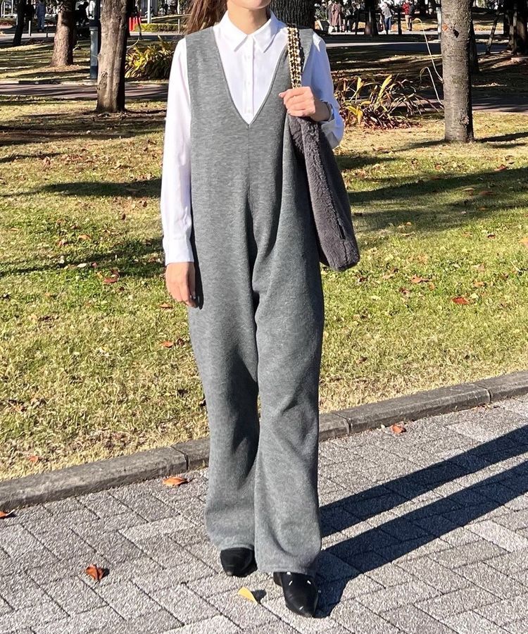 Green Parks「ニットサロペット」|オールインワン|