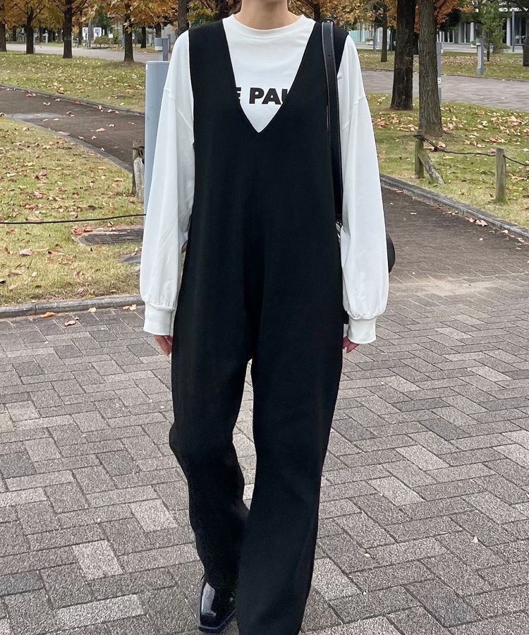 Green Parks「ニットサロペット」|オールインワン|