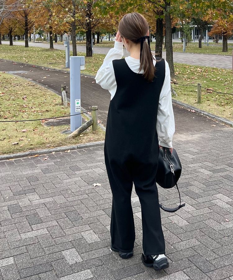 Green Parks「ニットサロペット」|オールインワン|