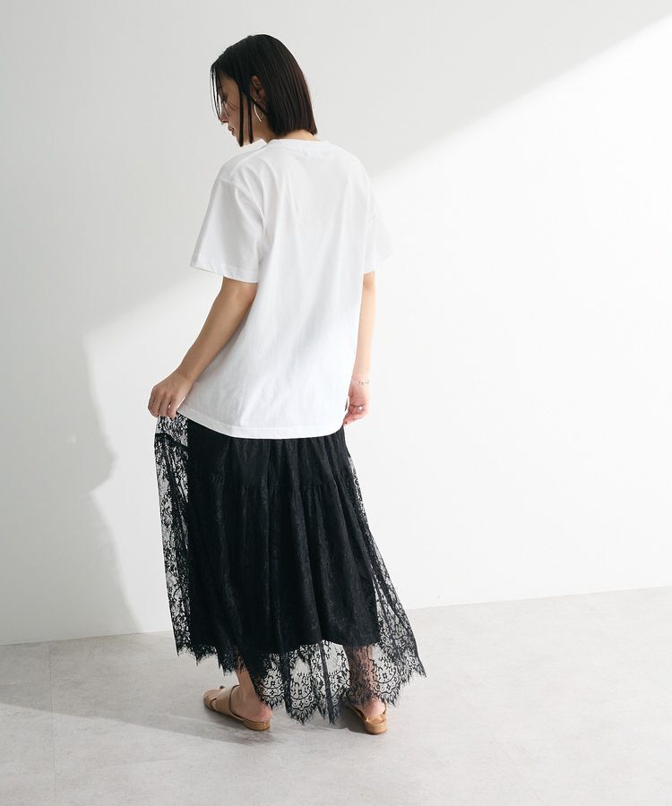 Green Parks「・ELENCARE DUE レースティアードスカート」|フレア|