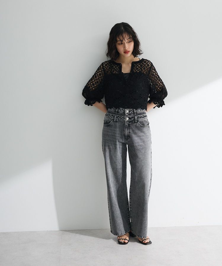 Green Parks「・SUGAR SPOON 2wayクロシェカーディガン」|カーディガン|