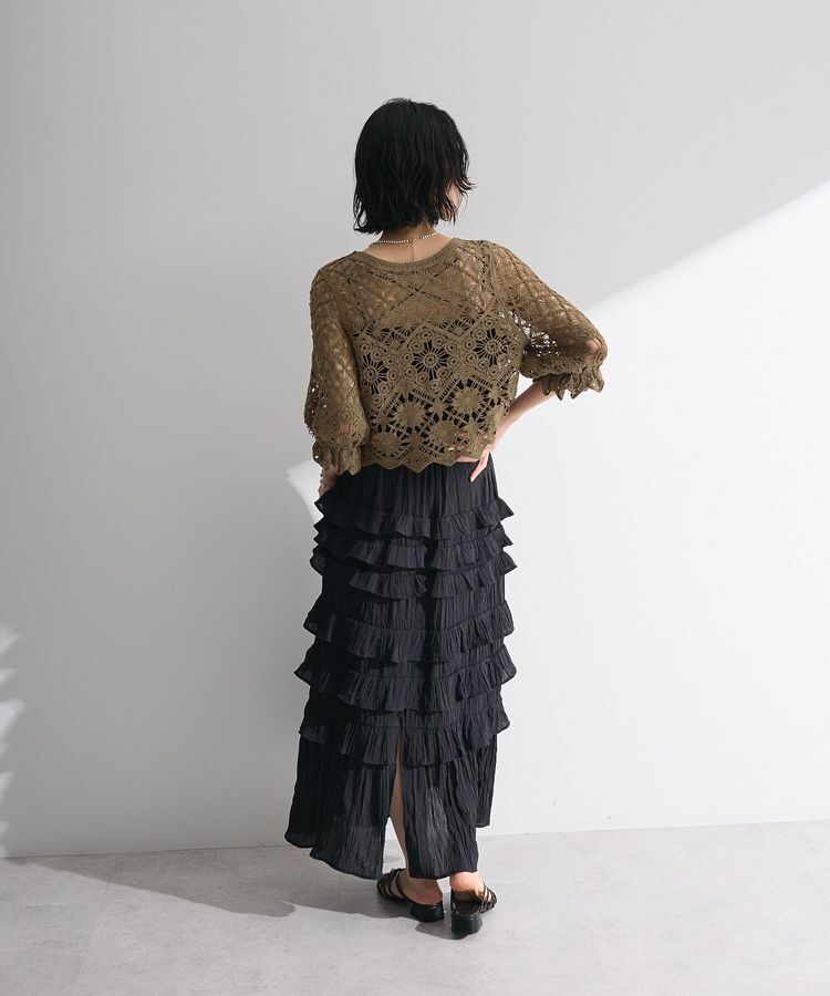 Green Parks「・SUGAR SPOON 2wayクロシェカーディガン」|カーディガン|