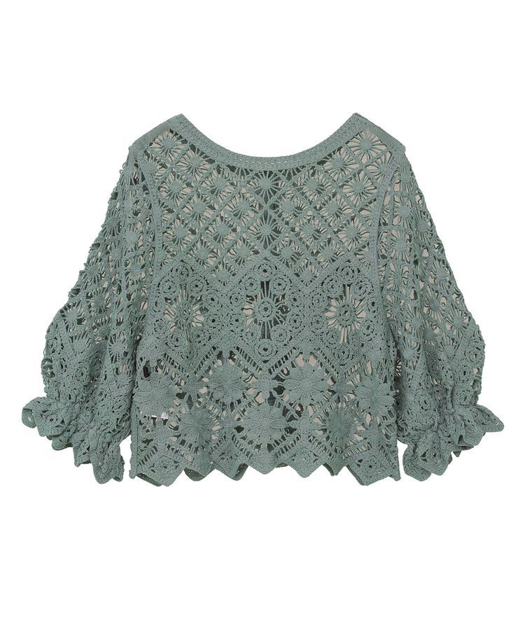 Green Parks「・SUGAR SPOON 2wayクロシェカーディガン」|カーディガン|