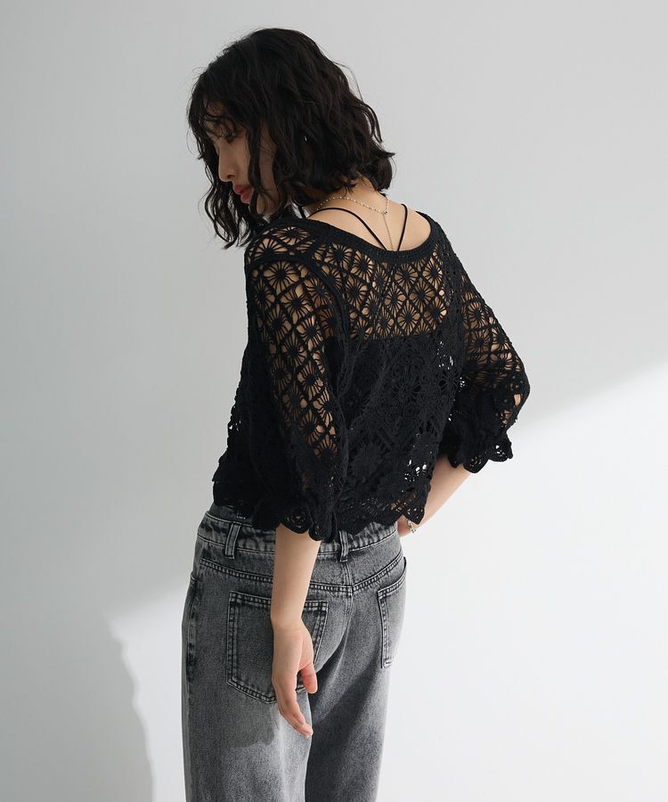 Green Parks「・SUGAR SPOON 2wayクロシェカーディガン」|カーディガン|