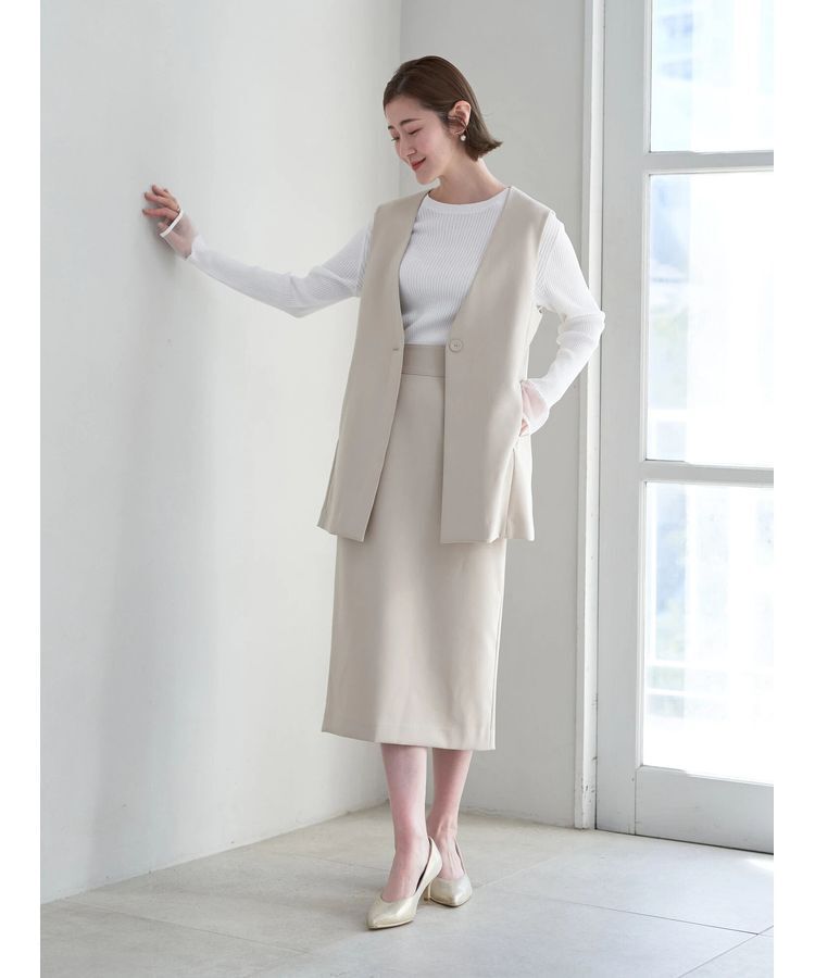 YECCA VECCA「ストレッチナロースカート」|タイト|