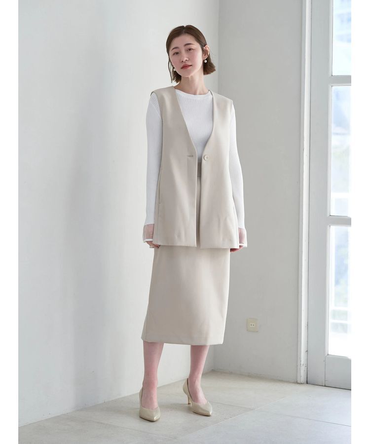 YECCA VECCA「ストレッチナロースカート」|タイト|