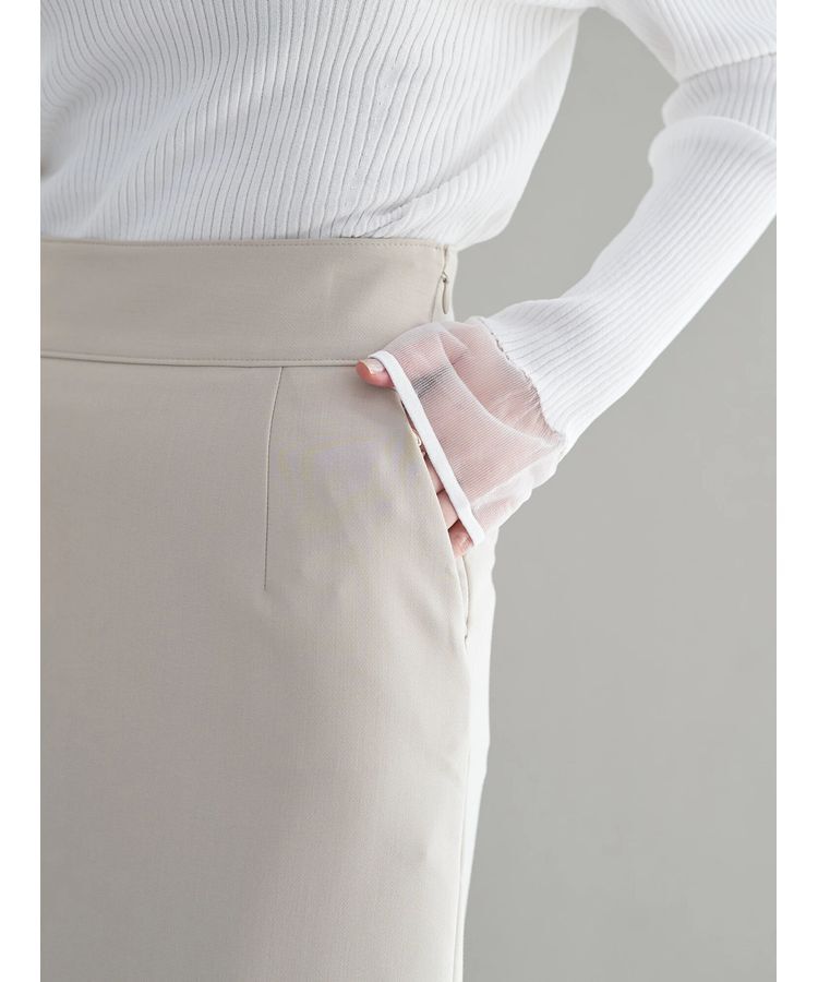 YECCA VECCA「ストレッチナロースカート」|タイト|