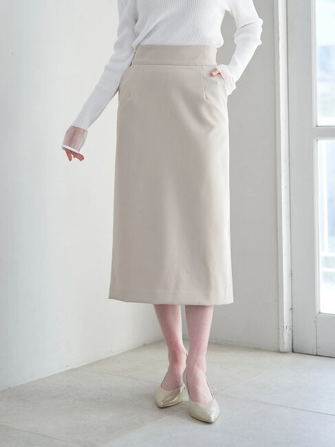 YECCA VECCA「ストレッチナロースカート」|タイト|