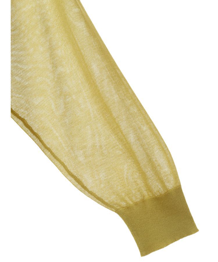 YECCA VECCA「シアーニットミドル丈カーディガン」|カーディガン|