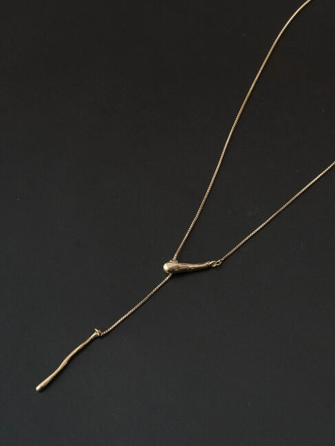 YECCA VECCA「メタルスライドラリエット」|ネックレス|Gold