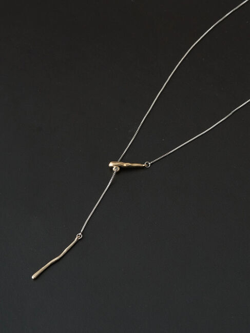 YECCA VECCA「メタルスライドラリエット」|ネックレス|