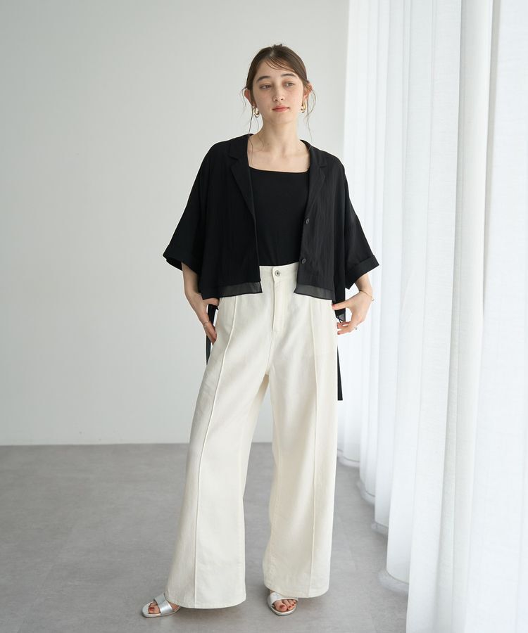 YECCA VECCA「2wayスクエアリブタンクトップ」|インナー|