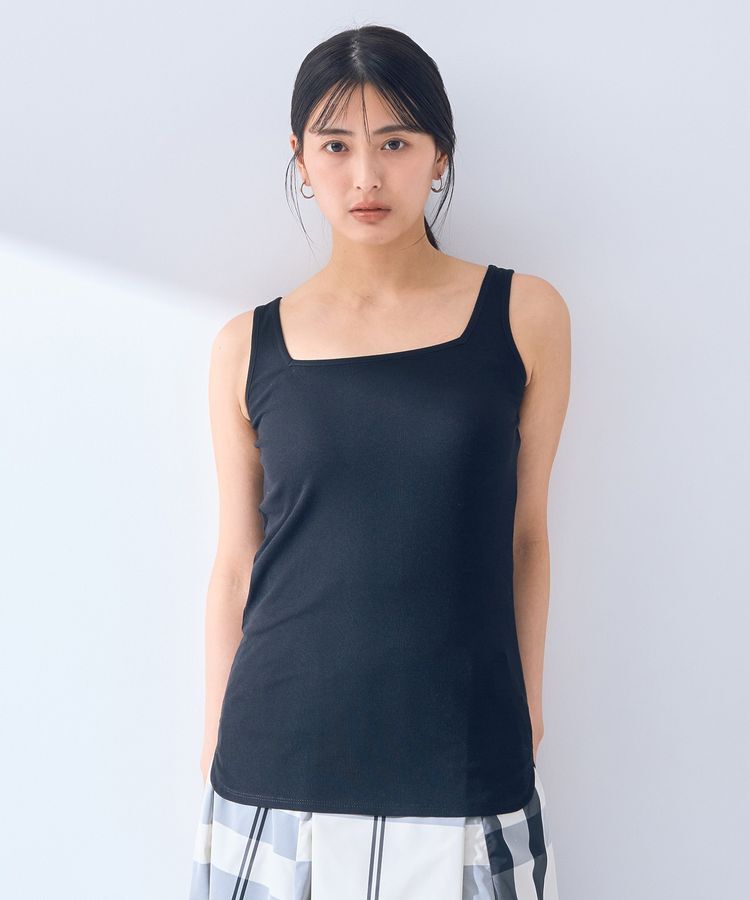 YECCA VECCA「2wayスクエアリブタンクトップ」|インナー|