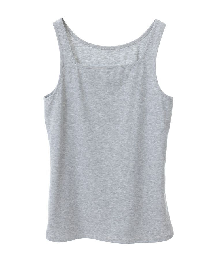 YECCA VECCA「2wayスクエアリブタンクトップ」|インナー|