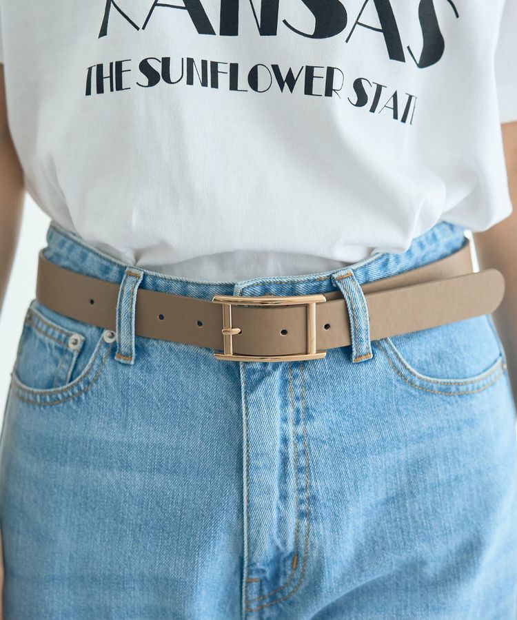 YECCA VECCA「ゴールドバックルベルト」|ベルト|Mocha