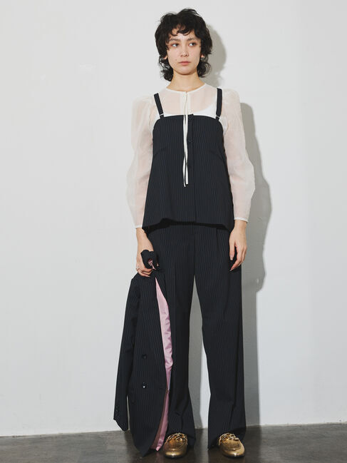 GARAGE OF GOOD CLOTHING「リボン付きパフスリーブブラウス」|シャツ・ブラウス|