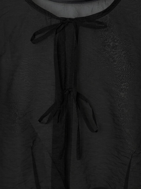 GARAGE OF GOOD CLOTHING「リボン付きパフスリーブブラウス」|シャツ・ブラウス|