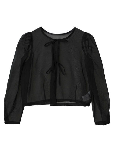 GARAGE OF GOOD CLOTHING「リボン付きパフスリーブブラウス」|シャツ・ブラウス|