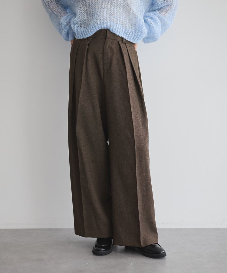 GARAGE OF GOOD CLOTHING「【日本製】ミックスヤーン２タックワイドパンツ」|その他|