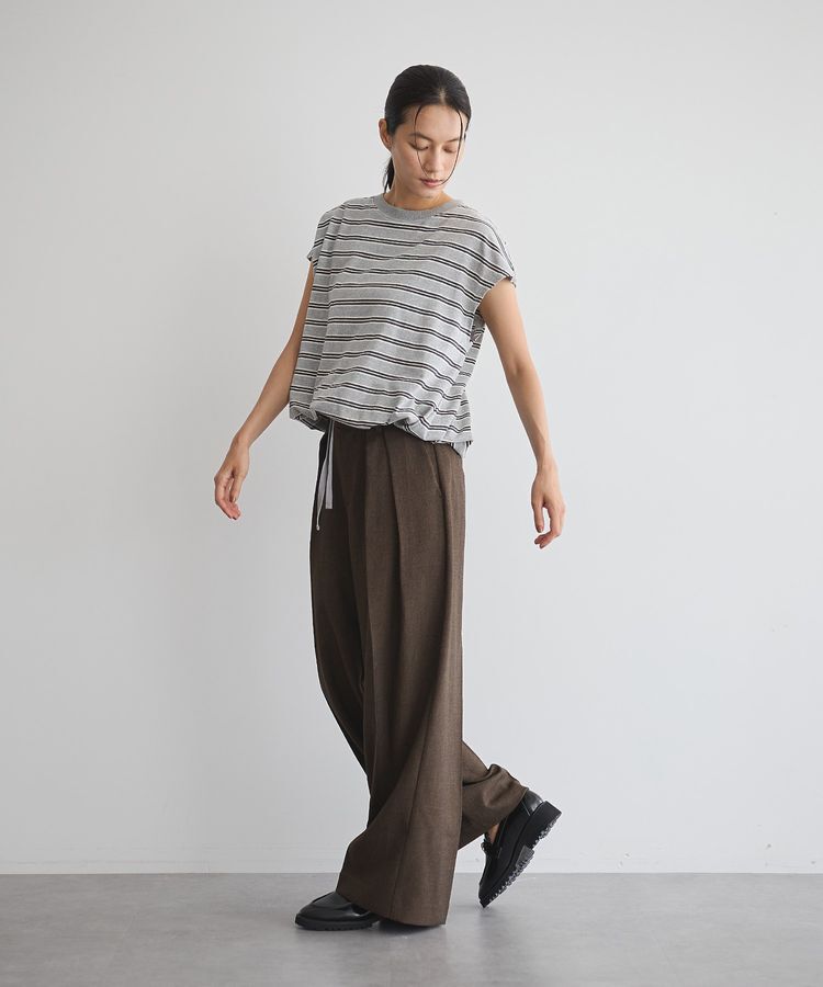 GARAGE OF GOOD CLOTHING「【日本製】ミックスヤーン２タックワイドパンツ」|その他|