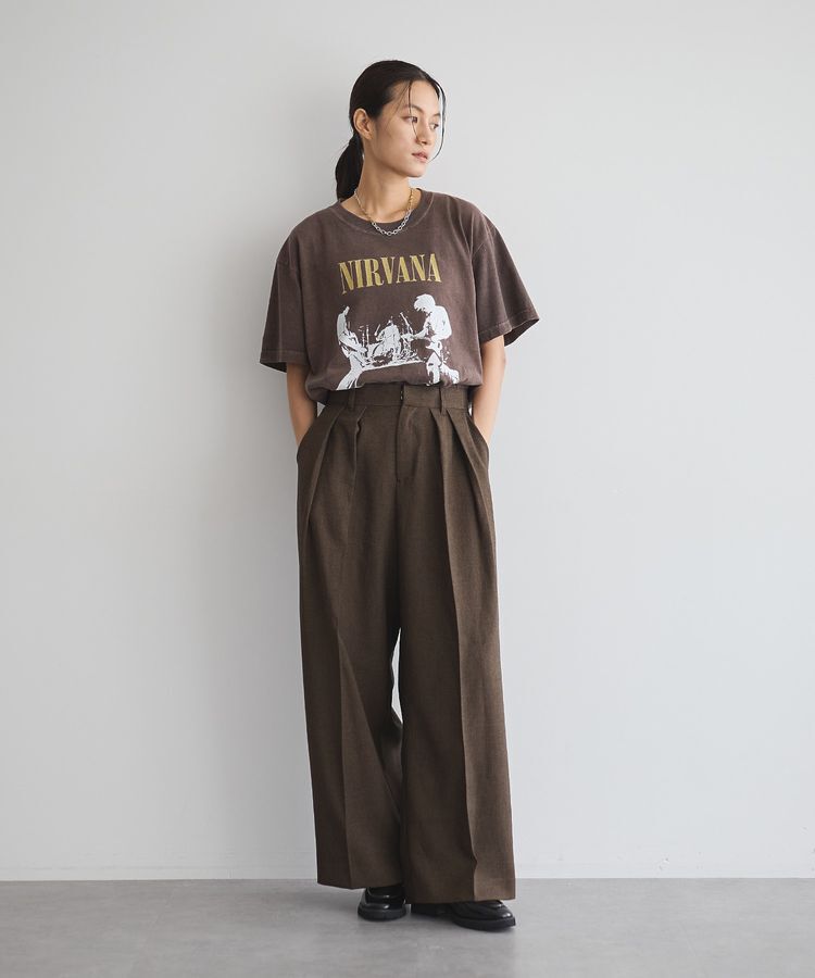 GARAGE OF GOOD CLOTHING「【日本製】ミックスヤーン２タックワイドパンツ」|その他|