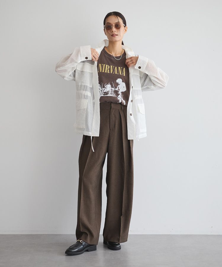 GARAGE OF GOOD CLOTHING「【日本製】ミックスヤーン２タックワイドパンツ」|その他|