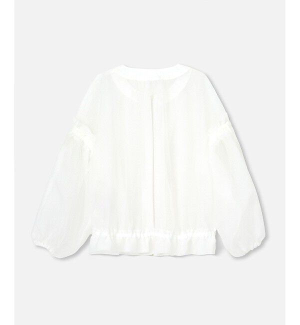 LOULOU WILLOUGHBY「【LOULOU WILLOUGHBY】チュールリボンブルゾン」|ブルゾン・スタジャン|