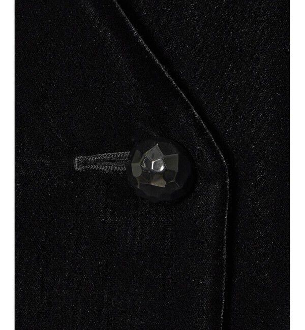 LOULOU WILLOUGHBY「【LOULOU WILLOUGHBY】ベルベットパフジャケット」|ノーカラージャケット|