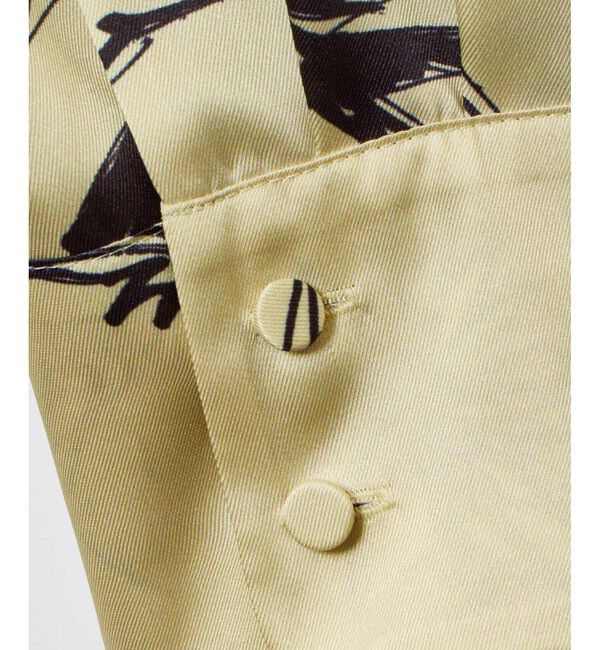 allureville「【セットアップ対応可能】スケッチフラワープリントボウブラウス」|シャツ・ブラウス|