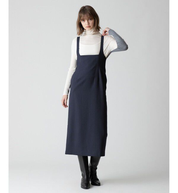 allureville「Uネックラインジャンパースカート」|ジャンパースカート|