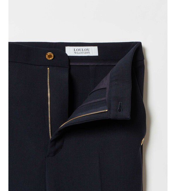 LOULOU WILLOUGHBY「【LOULOU WILLOUGHBY】ダブルクロスストレッチパンツ」|チノ|