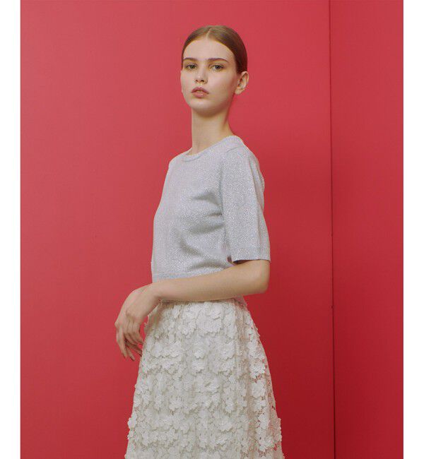 LOULOU WILLOUGHBY「【LOULOU WILLOUGHBY】ラメメランジェプルオーバー」|ニット・セーター|