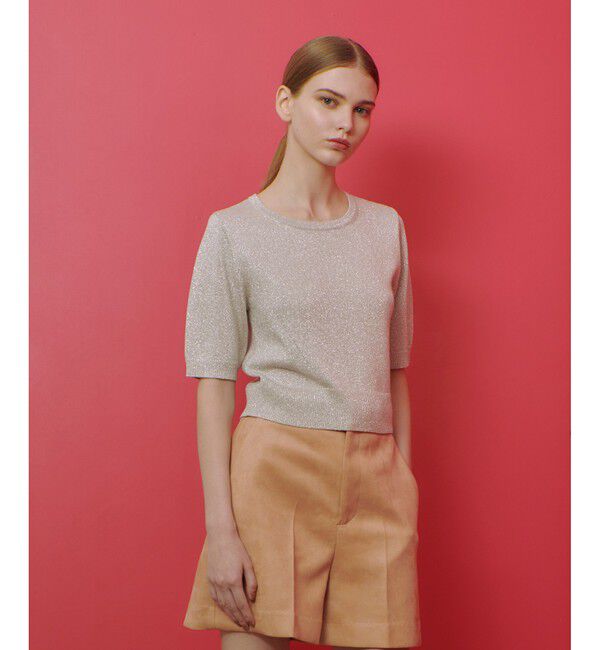 LOULOU WILLOUGHBY「【LOULOU WILLOUGHBY】ラメメランジェプルオーバー」|ニット・セーター|