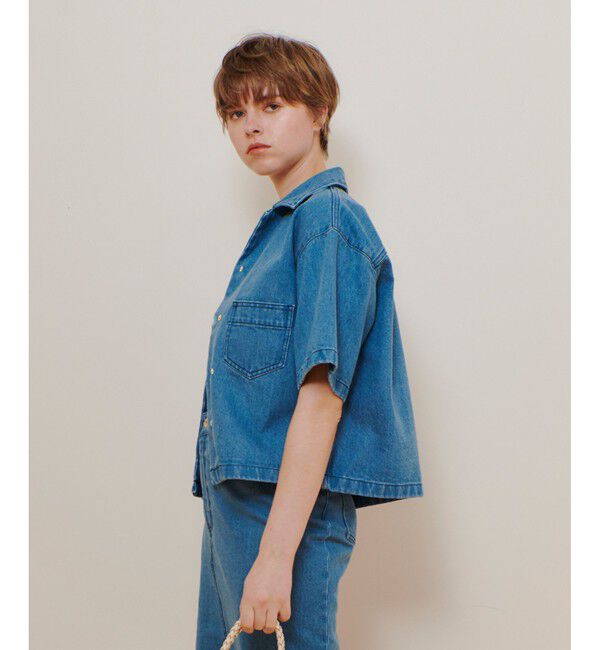 allureville「デニムボクシーシャツ」|シャツ・ブラウス|