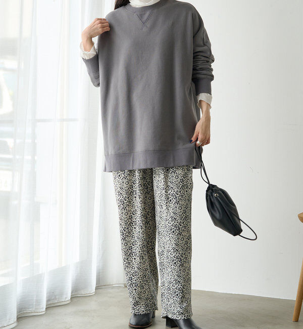  「裏起毛チュニックプルオーバー」|スウェット・ジャージ|