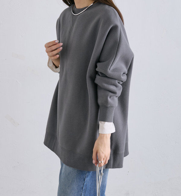  「裏起毛チュニックプルオーバー」|スウェット・ジャージ|