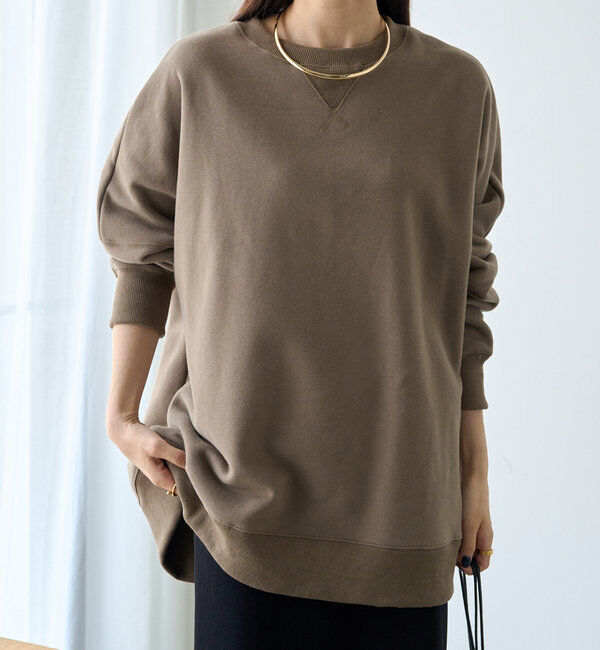  「裏起毛チュニックプルオーバー」|スウェット・ジャージ|