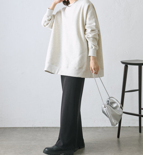  「裏起毛チュニックプルオーバー」|スウェット・ジャージ|