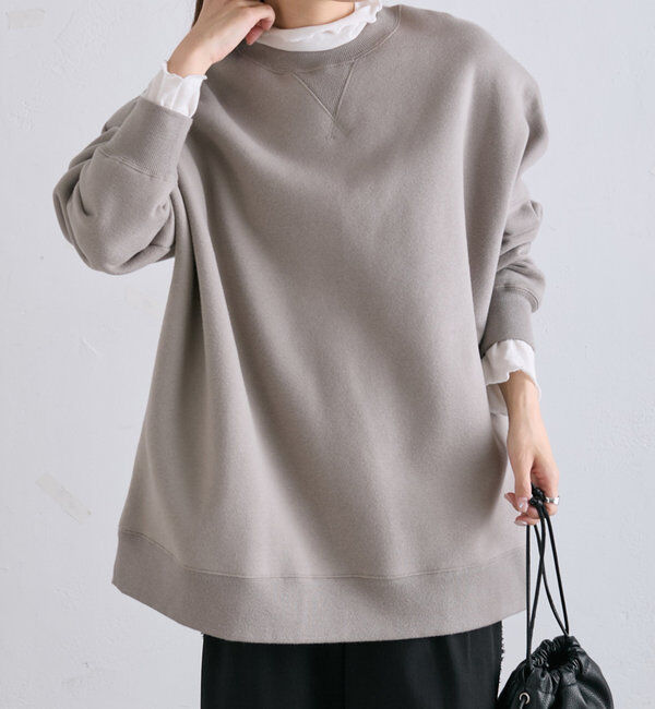  「裏起毛チュニックプルオーバー」|スウェット・ジャージ|
