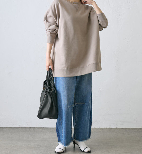  「裏起毛チュニックプルオーバー」|スウェット・ジャージ|