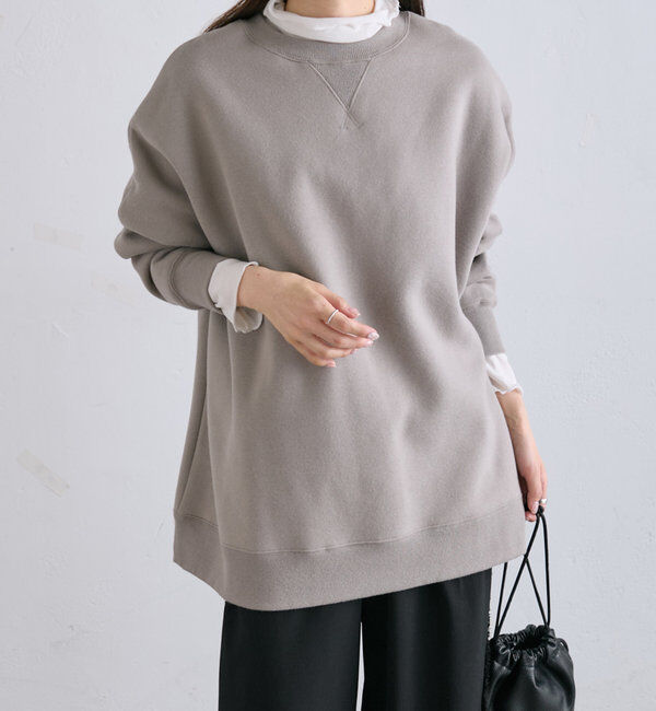  「裏起毛チュニックプルオーバー」|スウェット・ジャージ|