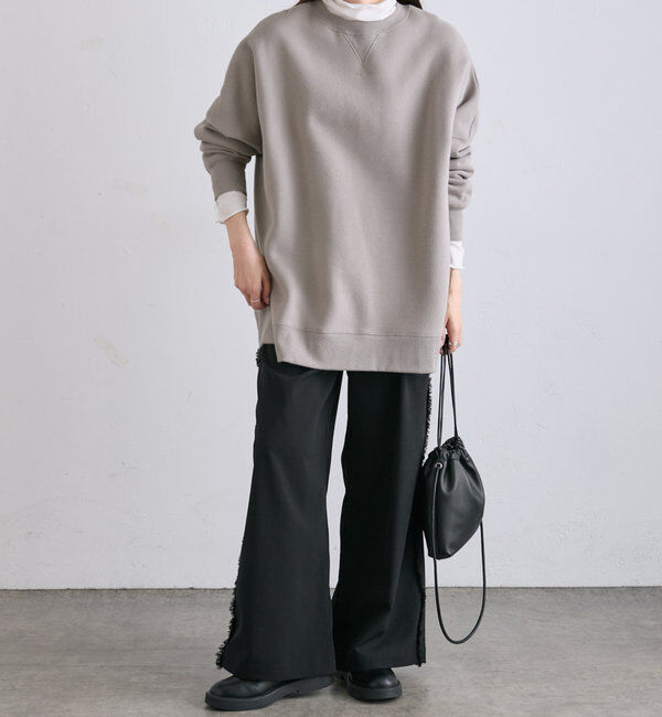  「裏起毛チュニックプルオーバー」|スウェット・ジャージ|