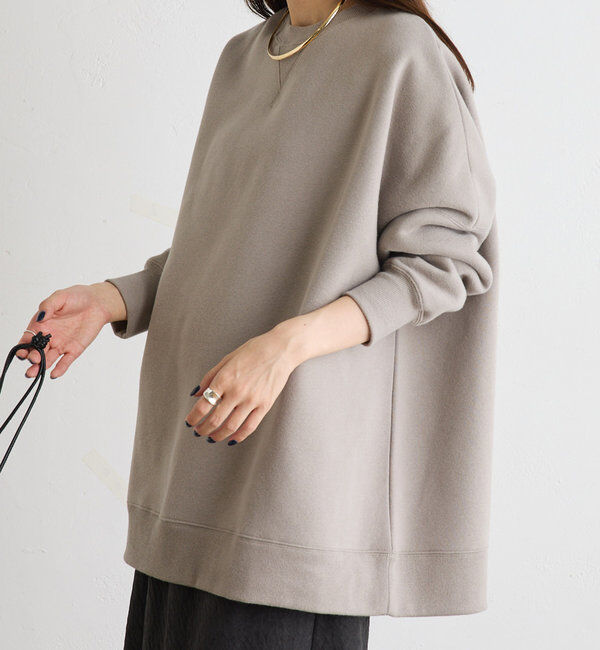  「裏起毛チュニックプルオーバー」|スウェット・ジャージ|