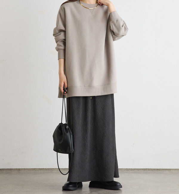  「裏起毛チュニックプルオーバー」|スウェット・ジャージ|