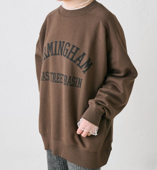  「裏起毛ロゴプリントスウェットプルオーバー」|プルオーバー|ブラウン