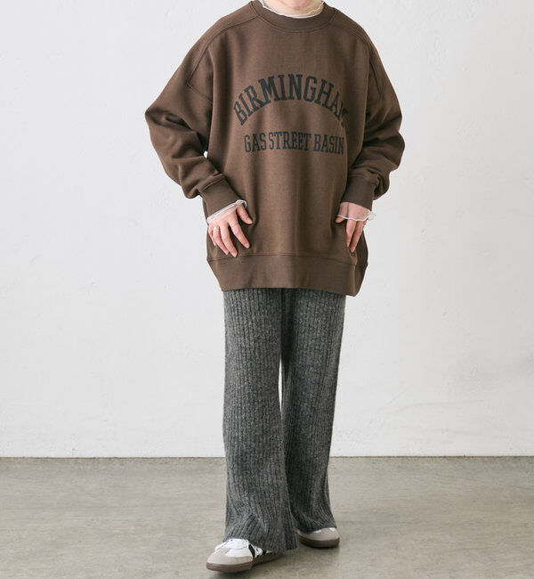  「裏起毛ロゴプリントスウェットプルオーバー」|プルオーバー|