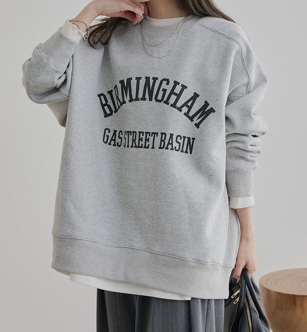  「裏起毛ロゴプリントスウェットプルオーバー」|プルオーバー|