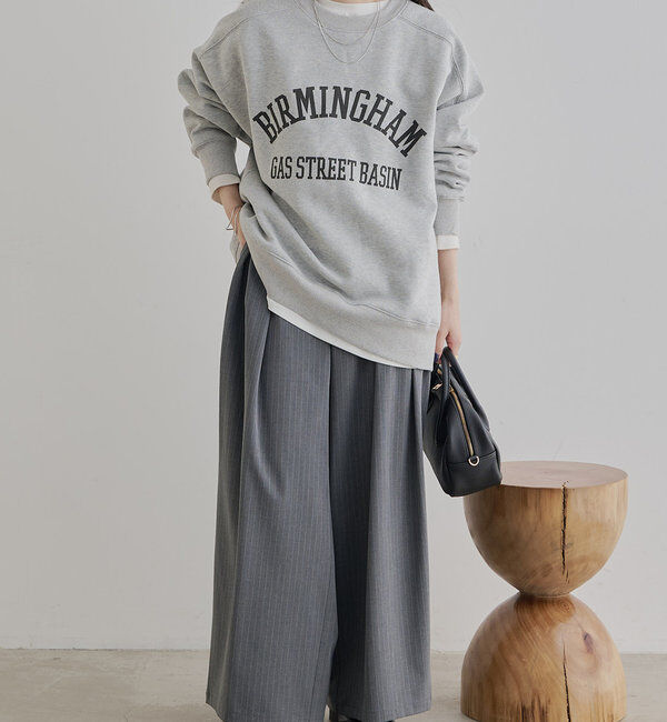  「裏起毛ロゴプリントスウェットプルオーバー」|プルオーバー|