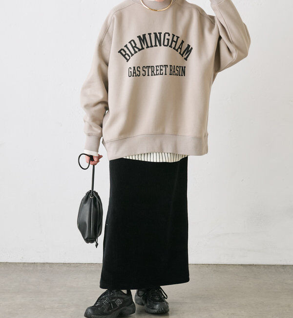  「裏起毛ロゴプリントスウェットプルオーバー」|プルオーバー|